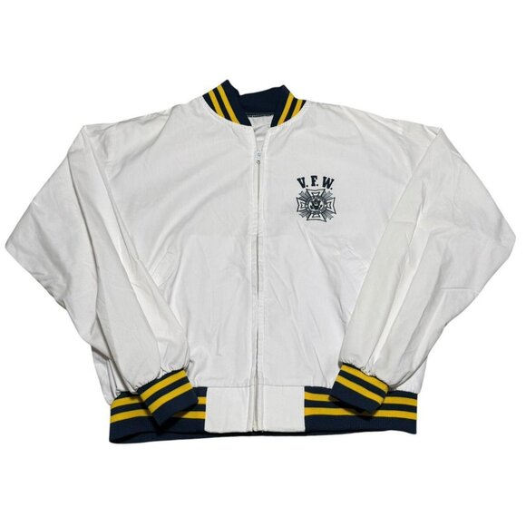 Vintage 70s 80s Windless VFW Full Zip Lightweight Jacket Adult XL - Picture 1 of 5